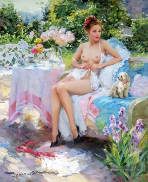 Une jolie femme KR 026 Impressionniste nue Peinture à l'huile